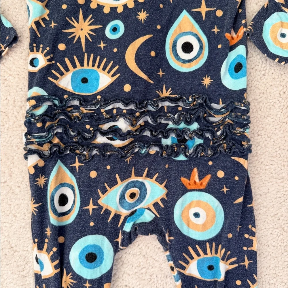 Posh Peanut “Fiona” Footie Ruffled Zippered One Piece - Picture 10 of 11